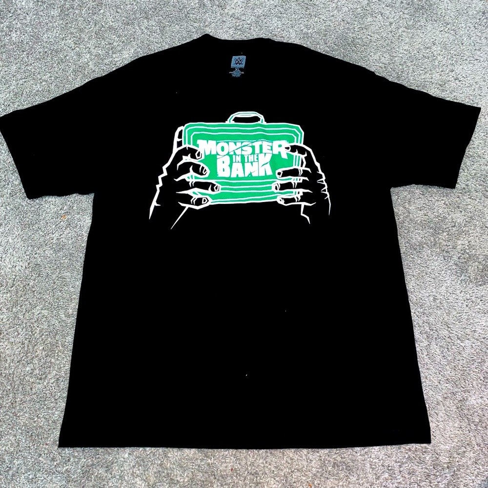 WWE WWF MONSTER IN THE BANK BRAUN SHIRT TEE TSHIRT BLACK WRESTLING XL